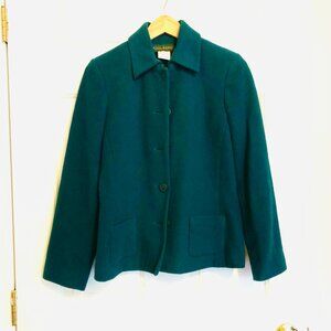 Harve Benard teal wool blazer